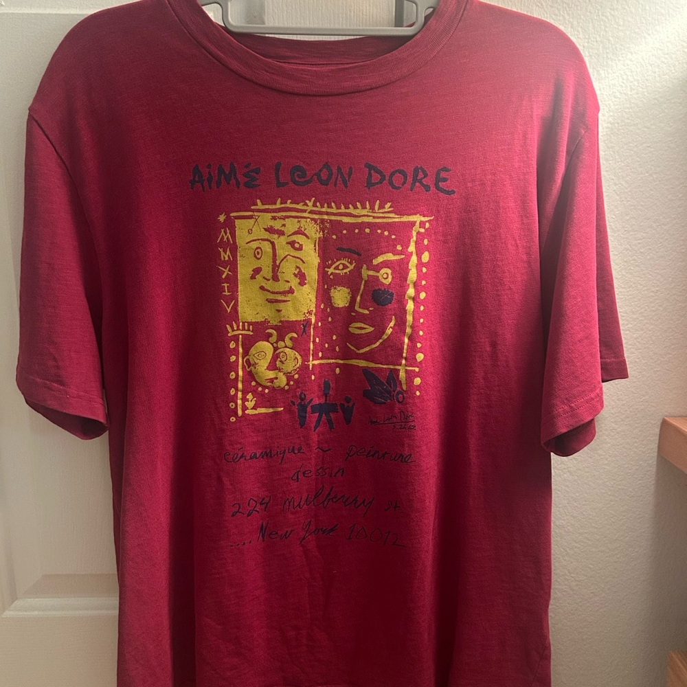 Aime Leon Dore Dark pink Tee Unisex